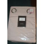 *Casa Home Blackout Quilted Eyelet Curtains in Blu