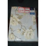 *Floral Pencil Pleat Curtains 46" x 72" drop