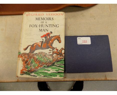 Siegfried Sassoon Fox hunting book and other