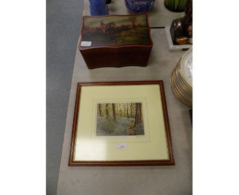 Forest print Hunting theme box, etc.