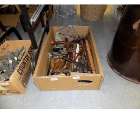 Box of woodworking tools