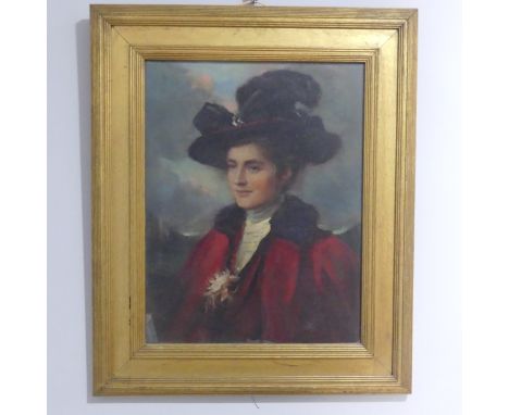 Frederic Yates (British, 1854-1919) Portrait of a Lady, oil on canvas, signed, dated 1901, 60cm x 46cm, framed. 