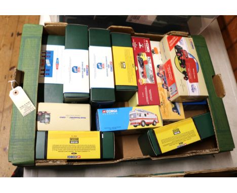 12 Corgi Classics. 6 Premium Edition- 3 Building Britain series, Land Rover, TARMAC, Foden FG 8 Wheel Platform Lorry, Eastwoo