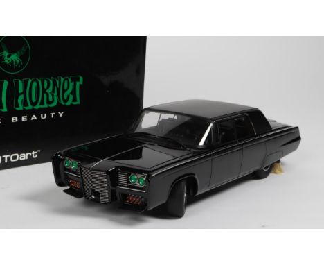 A scarce Autoart 1:18 scale 'The Green Hornet' Black Beauty. An impressive model of this customised 1966 Chrysler Crown Imper