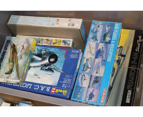 100 + model kits in various scales. Military, planes, railway, etc by Airfix, Italeri, Tamiya, Italeri, Revell, Academy, Hobb