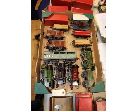 A quantity of Hornby O gauge. Type 101 0-4-0T Locomotive LMS 2270. Type 40 0-4-0T Loco BR 82011. 0-4-0 Tender Loco LNER 1842.