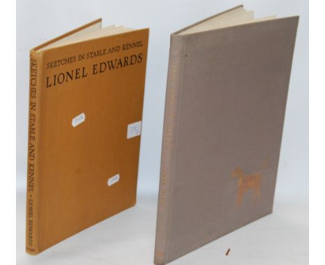 Hunting: Frank Meads, They Meet at Eleven, first edition 1956, published by George Newnes; and Lionel Edwards, Sketches in St