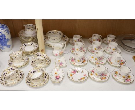 A Royal Crown Derby 'Derby Posies' part coffee service (30 pieces) and a Royal Crown Derby 'Fruiting Vine' pattern tea servic