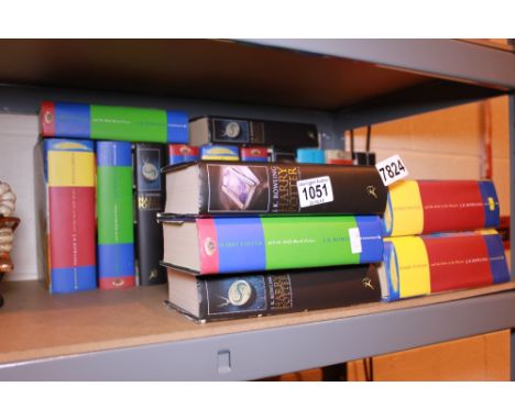 Shelf of Harry Potter first editions