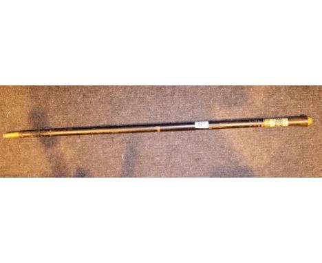 Antique Indian made swordstick with ivory detail to handle