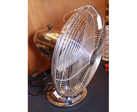 Vintage chrome desk fan