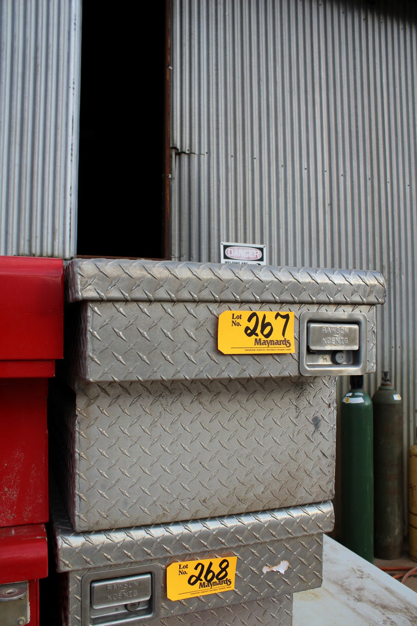 Rawson Koenig C Series Single Lid Crossbox Truck Tool Box Aluminum