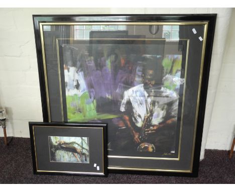 Pair of framed, glazed, numbered, 20th Century, prints, to include one JIN G KAM (b.1953) signed and limited edition portrait