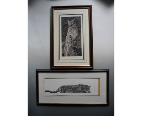 Pair of wildlife prints, to include one ANTHONY GIBBS (b.1951) framed, glazed, signed and numbered, 20th Century, print, titl