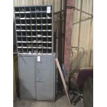 2-Drawer Metal w/ 56 Bin Cabinet w/ contents