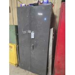 2-Door Metal Cabinet w/ Contents