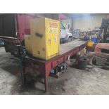 Workbench w/ Vise and (2) Flame Proof Cabinets