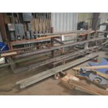 (2) Steel Cantilever Racks w/ Steel Contents