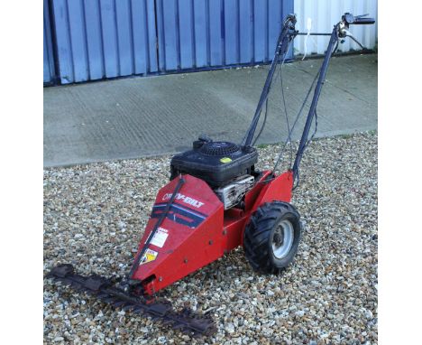 A Troy-Bilt Sickle Bar mower with Quantum Power 4HP petrol engine