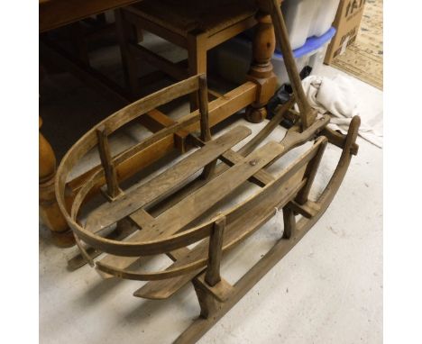 Vintage wooden sledge