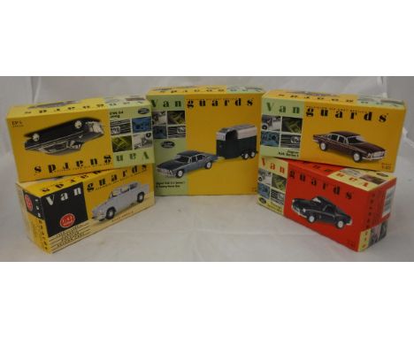 A collection of Lledo Vanguards model vehicles 1:43 scale including British Rail Service vans of the 50's and 60's, Morris Mi