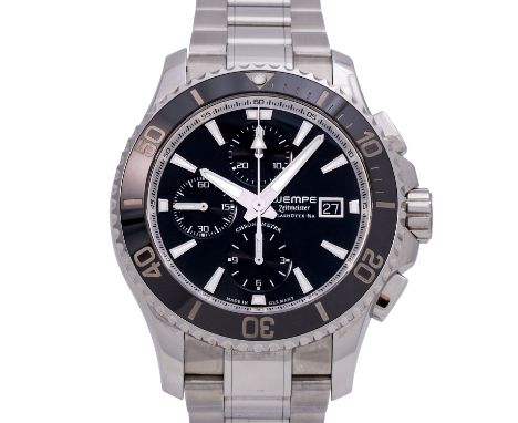 WEMPE Zeitmeister Sport 45 Chronograph Herren Armbanduhr. Erstkauf 15.09.2014 bei Wempe in Hamburg. Edelstahl mit Unidirektio