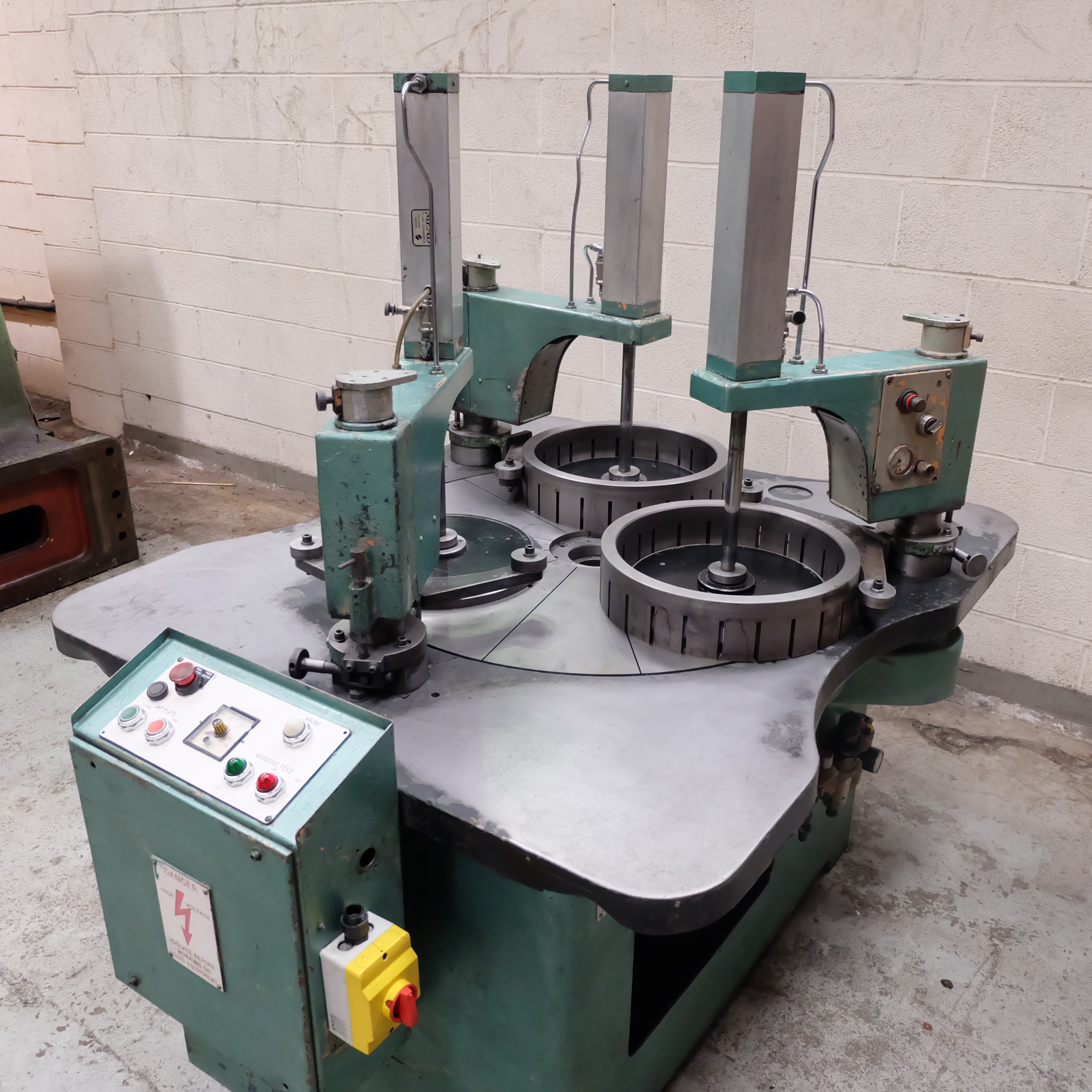 A Precisionlap Model 36 Lapping Machine, Table diameter 36in.