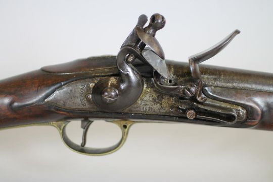 A GEORGIAN BROWN BESS FLINTLOCK TOWER MUSKET, the 39