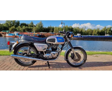 1977 Triumph Bonneville T140 Silver Jubilee, 744cc. Registration number VNV 594S. Frame number JP 84648J. Engine number JP 84