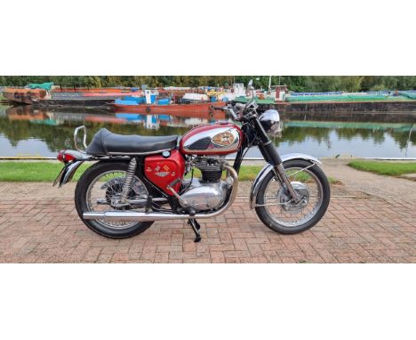 1967 BSA Thunderbolt, 650cc. Registration number REU 198E (non transferrable). Frame number A65 3318 (painted over). Engine n