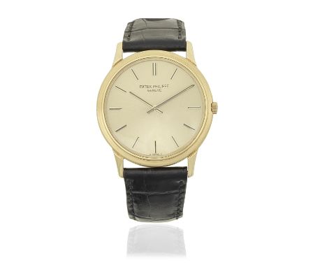 Patek Philippe. An 18K gold automatic wristwatch with sigma dialReference: 3606Date: Circa 1965Movement: 36-jewel Cal.28-252 