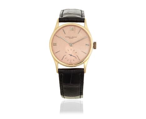 Patek Philippe. An 18K rose gold manual wind wristwatchReference: 96Date: Manufactured 1942, Purchased 6th January 1942Moveme