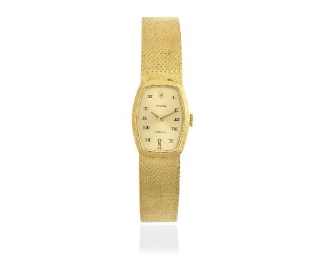 Rolex. A lady's 18K gold manual wind bracelet watchReference: 2648Date: Purchased 11th April 1970Movement: 18-jewel Cal.1400 