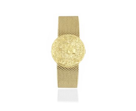 Piaget. An 18K gold manual wind bracelet watchModel: Salvador DaliReference: 9167B14Date: Circa 1967Movement: 18-jewel Cal.9P