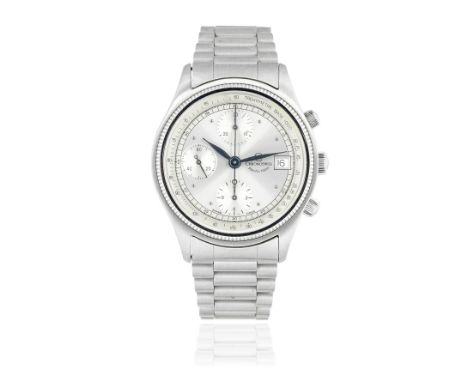 Chronoswiss. A stainless steel automatic calendar chronograph bracelet watchModel: Pacific 100mDate: Circa 1980Movement: 17-j