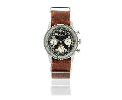 Breitling. A stainless steel manual wind chronograph wristwatchModel: NavitimerReference: 809Date: Circa 1962Movement: 17-jew