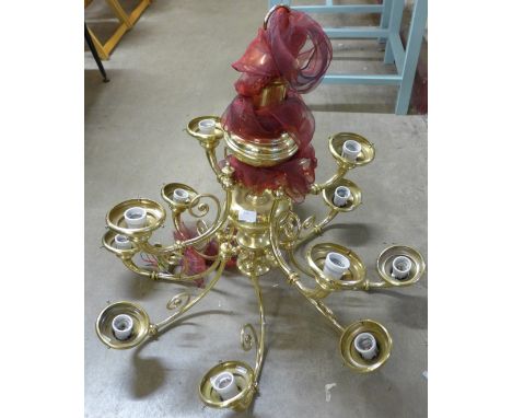 A five arm chandelier 