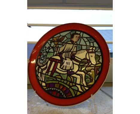 A Poole Pottery Medieval Calendar plate, May, designed by Tony Morris in a Limited Edition, 96/1000.