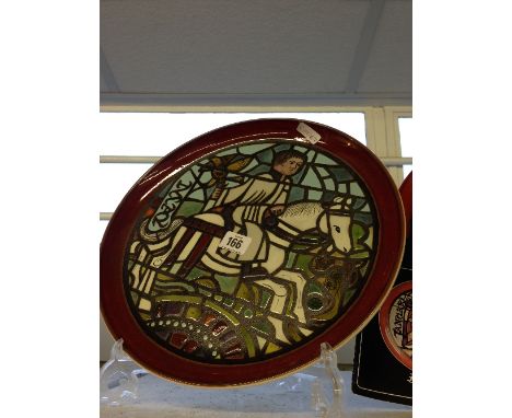A Poole Pottery Medieval Calendar plate, May, designed by Tony Morris in a Limited Edition, 586/1000 (colour variant), painte