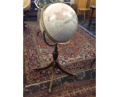 A modern floor standing terrestrial globe: The George F Cram Classic globe.