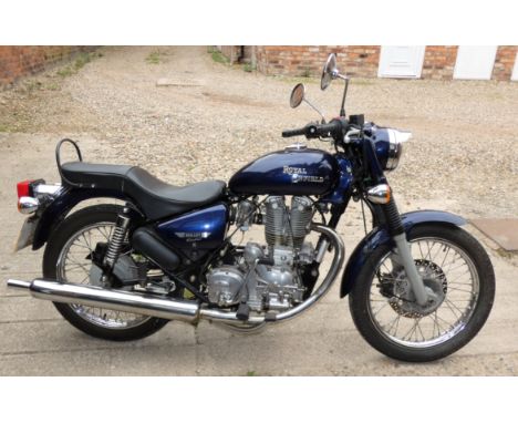 2008 Royal Enfield Bullet 500 Electra, 499 cc. Registration number LK08 MXA. Frame number E3AHBST56C001029. Engine number 6LS