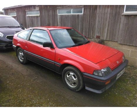 1985 Honda Civic CRX, 1488cc. Registration number B484 APU. Chassis number 0100900. Engine number 1201900.The CR-X was manufa