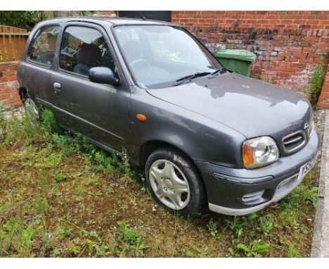 2002 Nissan Micra Tempest, 998cc. Registration number YS52 BCE. Chassis number SJNEAAK11U4252514. Engine number 050072.Britis