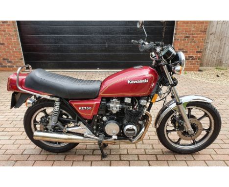 1980 Kawasaki KZ750, 750 cc. Registration number EAM 469V. Frame number KZ750E - 007502. Engine number KZ750EE - 016741. Havi