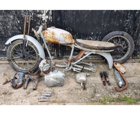 1961 Triumph Tiger Cub project. Registration number (un registered).  Frame number T76253. Engine number TBC. Introduced in M