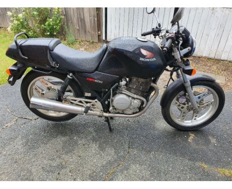 1986 Honda XBR 500, 498 cc. Registration number C773 ALJ. Frame number PC15 710092. Engine number PC15 710092.The XBR 500 was