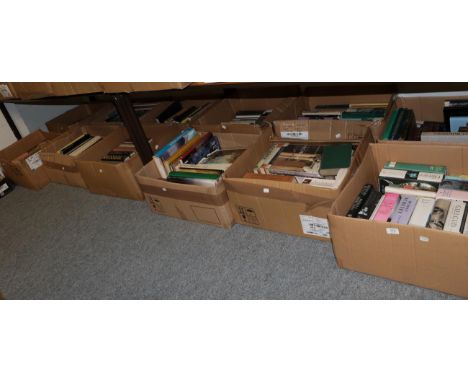 Twelve boxes of books, including: sculpture, architectural, art, historical and other reference works, biographies etc