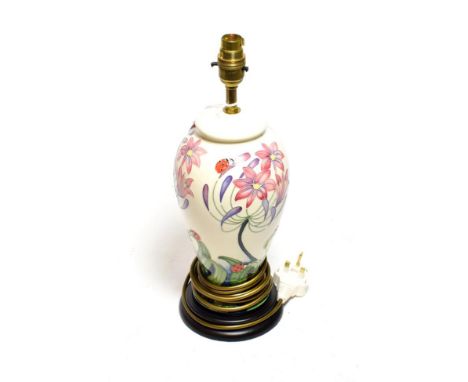 A modern Moorcroft lamp