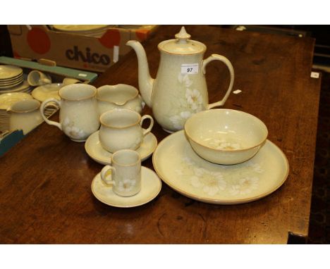 A Denby "Daybreak" dinner / breakfast set (approx 120 pieces) CONDITION REPORTS Some items with heavy wear, crazing and chips