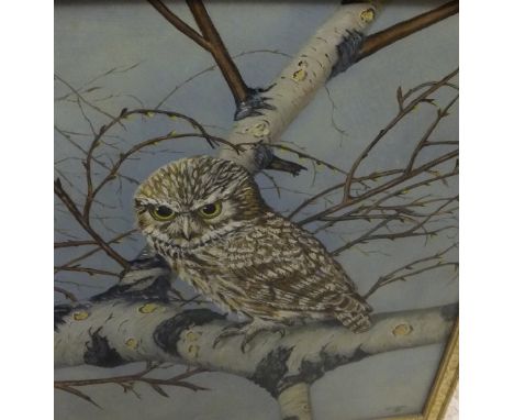AFTER SALLY WEST "Jasper's View", colour print, together with various other prints, amateur needlework studies, and long mode
